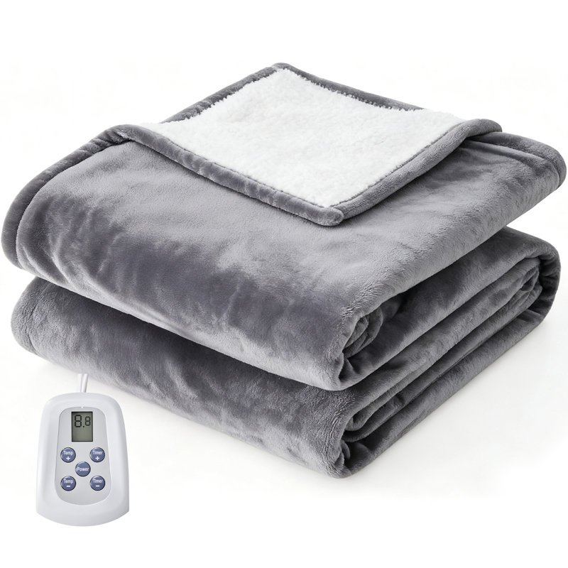 Heated Plush Soft Electric Blanket, Full