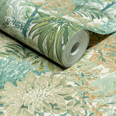 Inia Collection All-Over Floral Bloom Wallpaper Roll