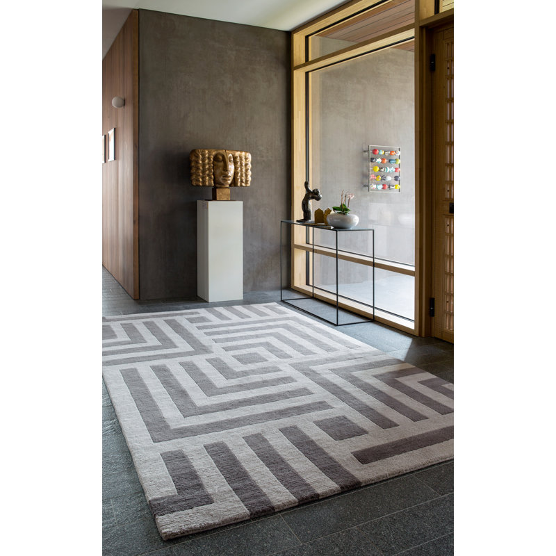 Pallas Taupe Area Rug, Rectangle 6' x 9'