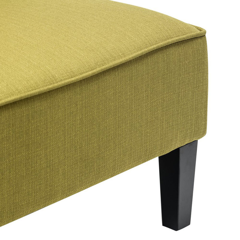 Devair 44" Armless Loveseat, Green Linen Blend