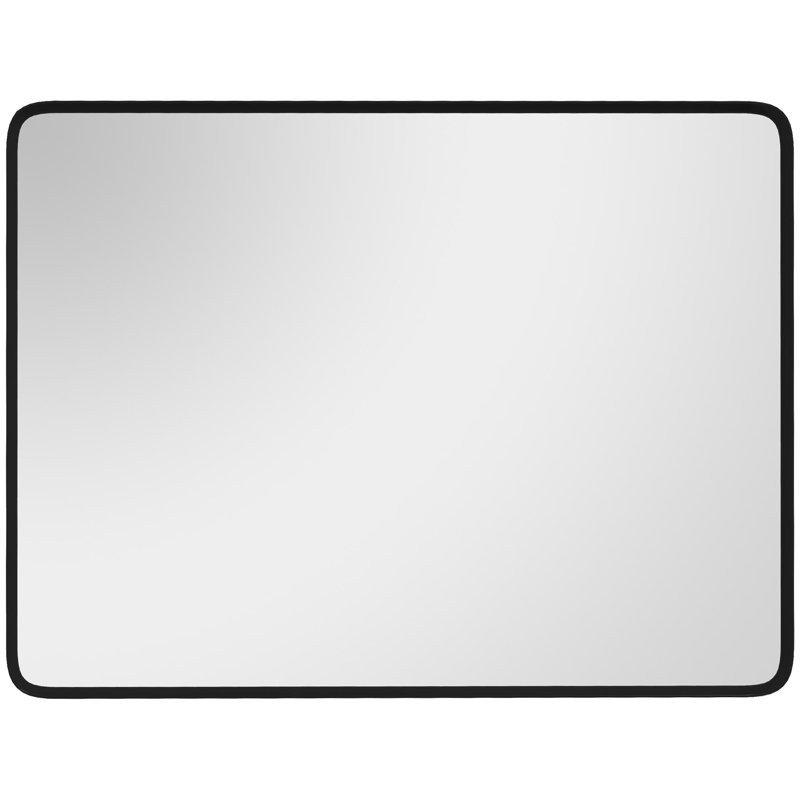 Miroir mural mural avec cadre en métal, 36 po x 24 po