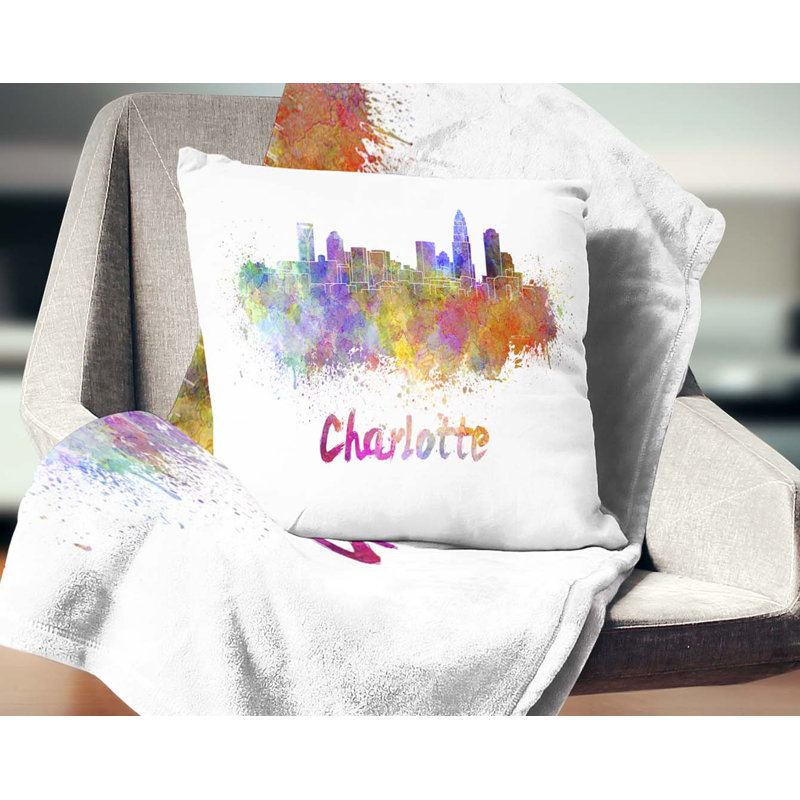 Coussin Charlotte, 16 po x 1 po, Carré