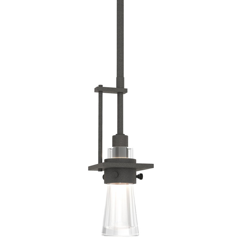 Erlenmeyer Mini Pendant, Natural Iron, Medium: 14.8" - 59.8"
