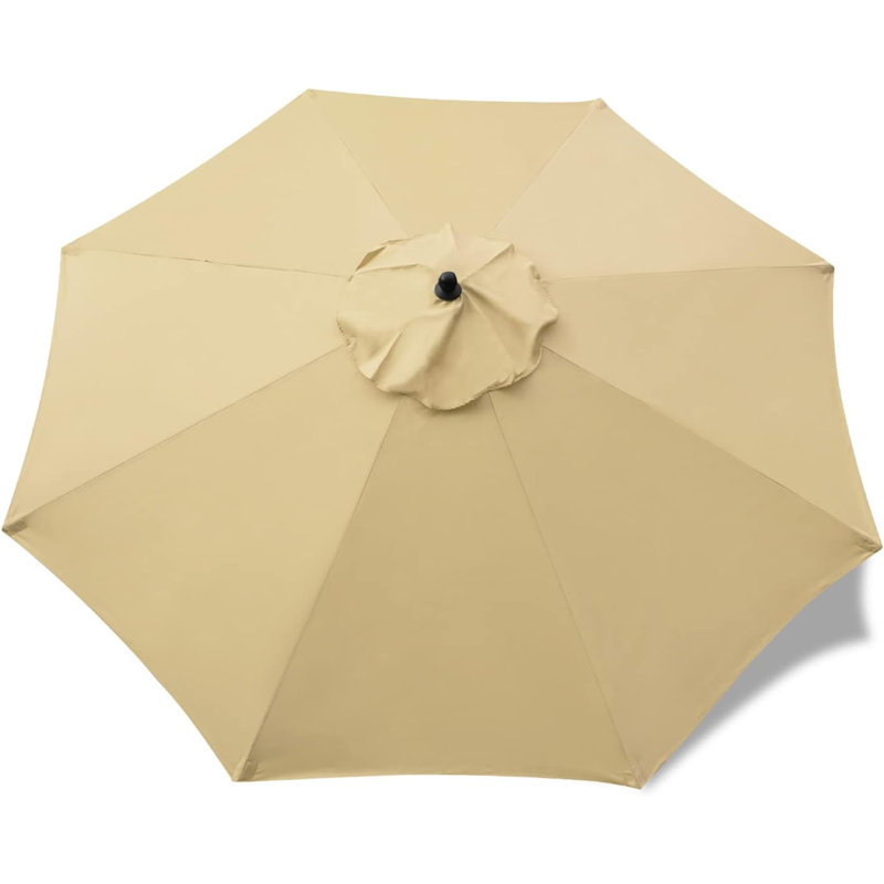 Auvent de remplacement pour parasol de patio 9 pi, Tanné