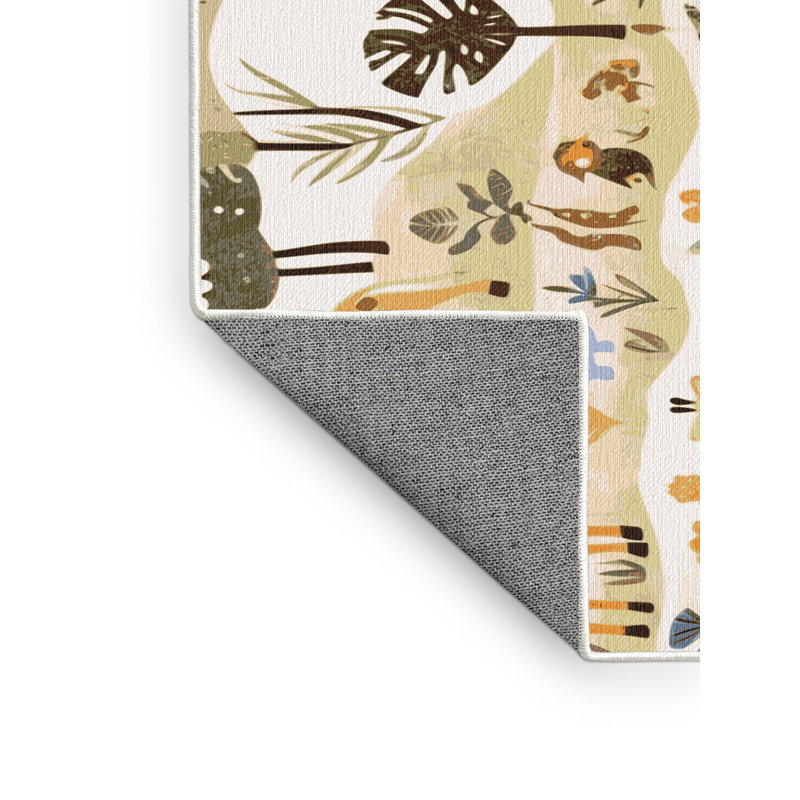 Tapis pour enfants 6 animaux Ginza, Tapis de couloir 2 pi x 4 pi