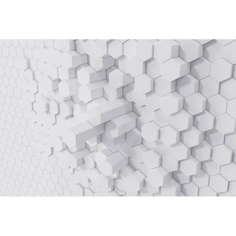 «Geometric Hexagonal Context» par Rost-9D - Photographie sur toile tendue, H 8 po x l 12 po