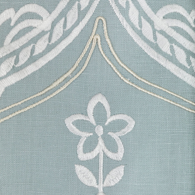 Arcadia Hayes Embroidery Fabric, Blue