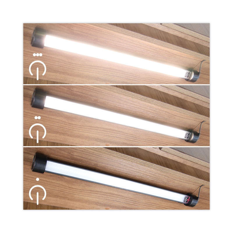 Black 24" Under Cabinet LED Strip Light with Touch Dimming