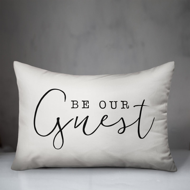  Coussin Be Be Invite, Blanc cassé / noir