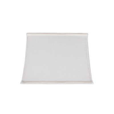 Abat-jour rectangulaire en lin blanc cassé H 10 "(araignée)