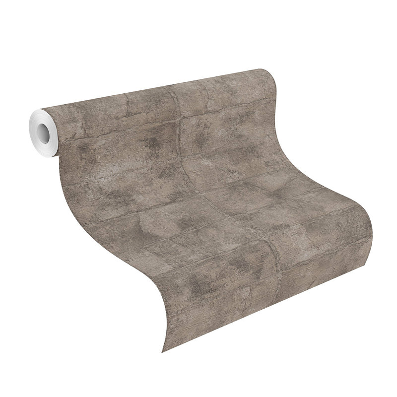 Rouleau de papier peint L 33 pi x l 20,9 po, Gris foncé