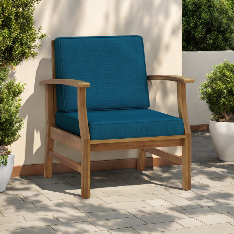 CHAISE CLUB, Brun, Bleu