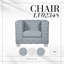 Chaise Saree, chenille bleu sarcelle clair