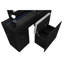 Ensemble coiffeuse et tabouret noir Elisa-959301886