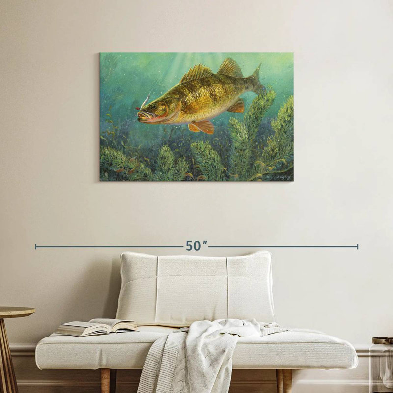 Poisson perchoir Brampt, H 24 po x l 36 po
