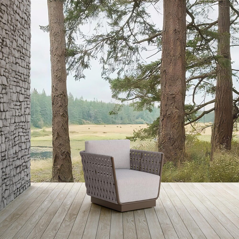 Maui Swivel Club Chair + Fawn Cushion