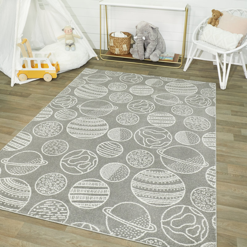 Tapis Otega, Rectangle 3 pi 11 po x 5 pi 7 po, Gris moyen