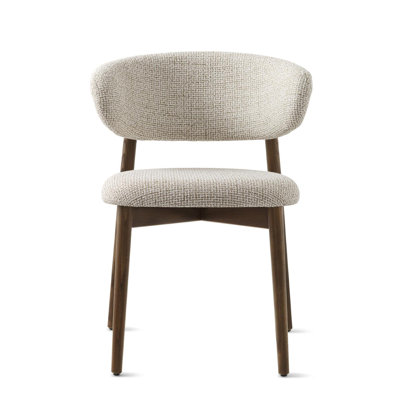 Oleandro Upholstered Chair with Metal Base