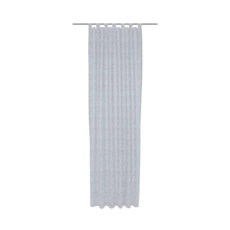 Abdera Room Darkening Curtains Single Panel, Blue, 225cm H x 132cm W