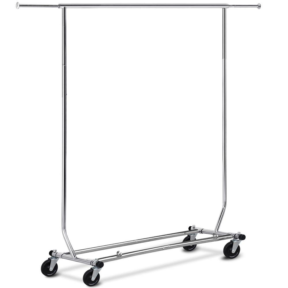 Rebrilliant Dwight Rolling Adjustable Garment Rack & Reviews Wayfair