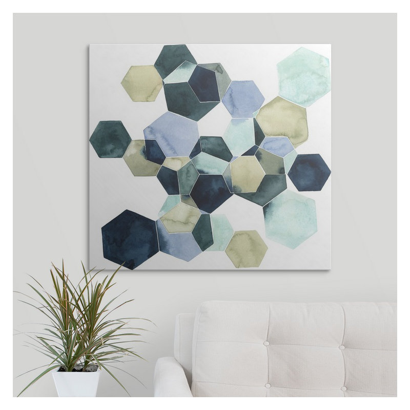 «Brodie-Gael Crystallize I» Grace Popp, impression, H 23 po x l 24 po x P 1,5 po, Toile