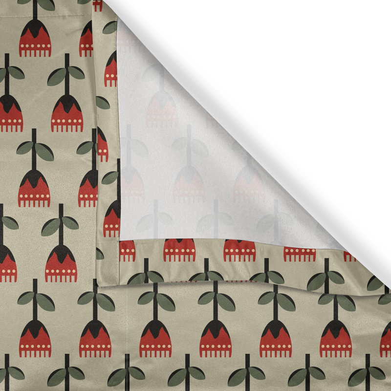 Semi Sheer Curtain Pair