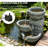 Outdoor Waterfall Fountain with LED Lights