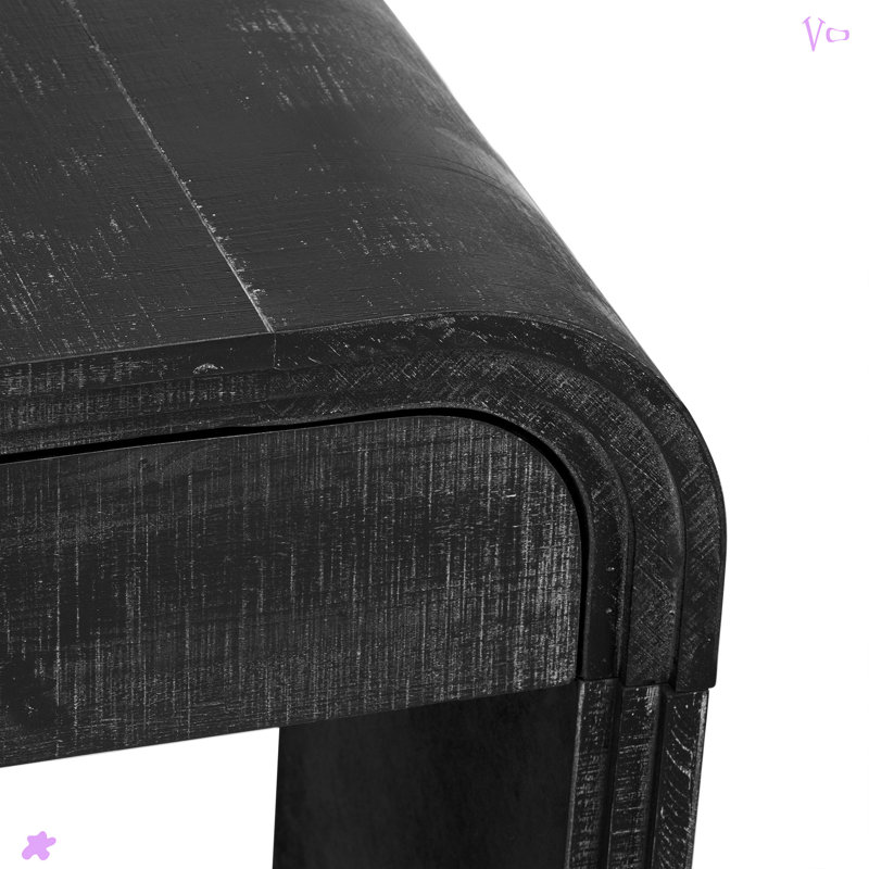 Modern Console Table,Entryway table,Hoyer table with Two Top Drawers, Antique Black