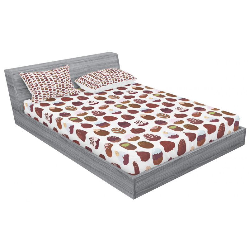 Microfiber Sheet Set, Queen Sheet Set + Fitted Sheet + 2 Pillowcases