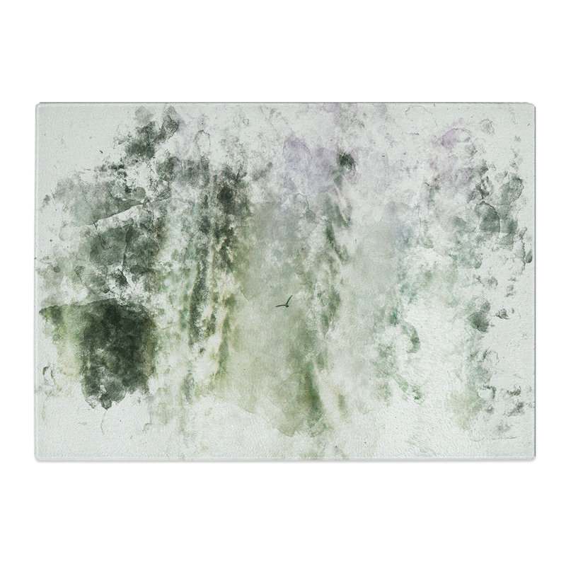 Tempered Glass Bird Flying by the Waterfall Chopping Board, 28.5 cm x 39 cm