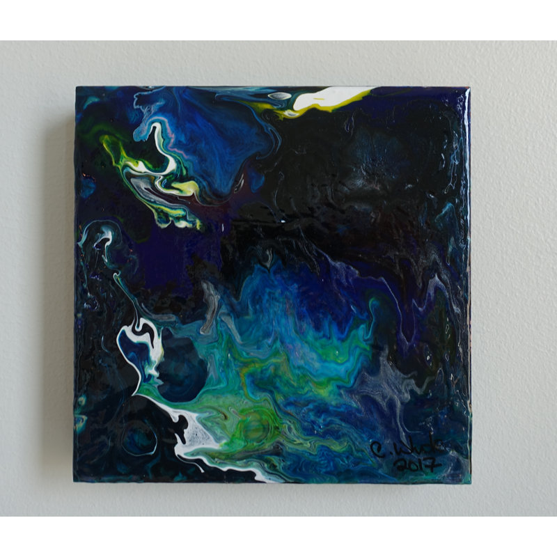 'Iridescent Night' - Wrapped Canvas Painting Print