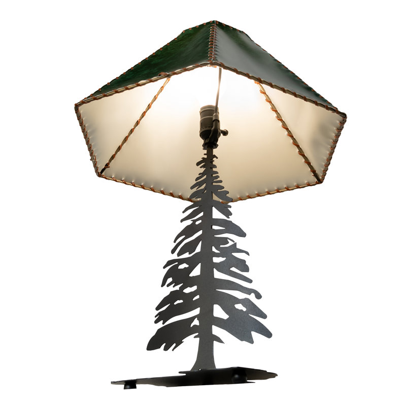 Rustic Lodge Table Lamp, Yes