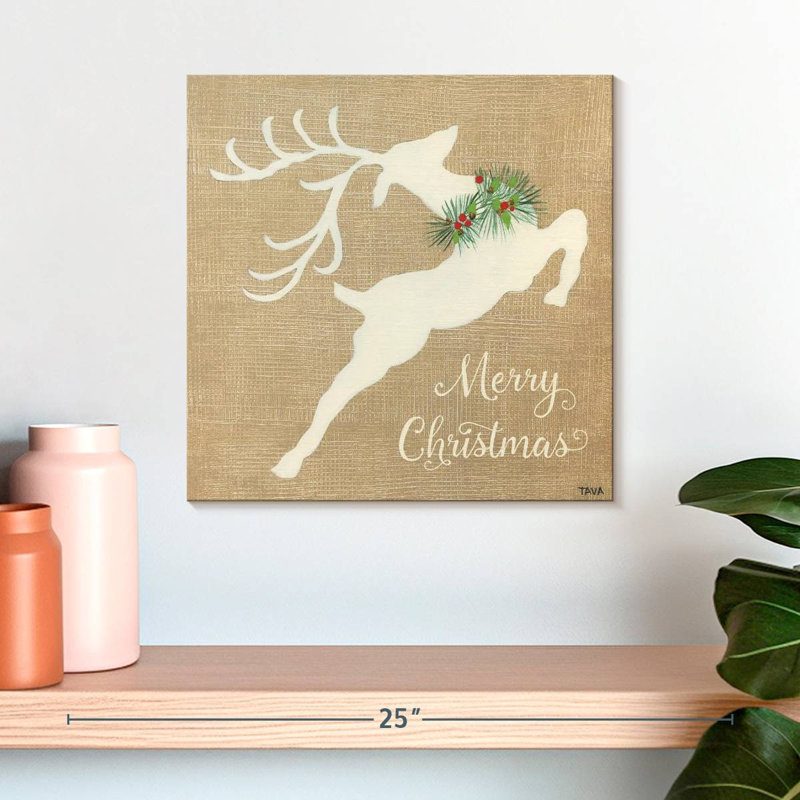 Joyeux Noël renne Lelend, H 16 po x l 16 po