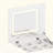 Makeup Vanity with Lighted Mirror, Flip-Top Tabletop, 7 Drawers,9 Compartments, for Bedroom-1492971021