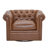 Lawrence Chesterfield Upholstered Swivel Club Chair-496064909