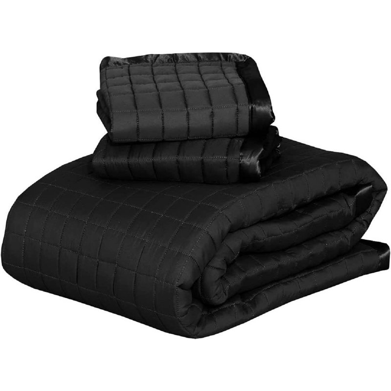 Boxton Bedspread, Black, W240 x L240cm