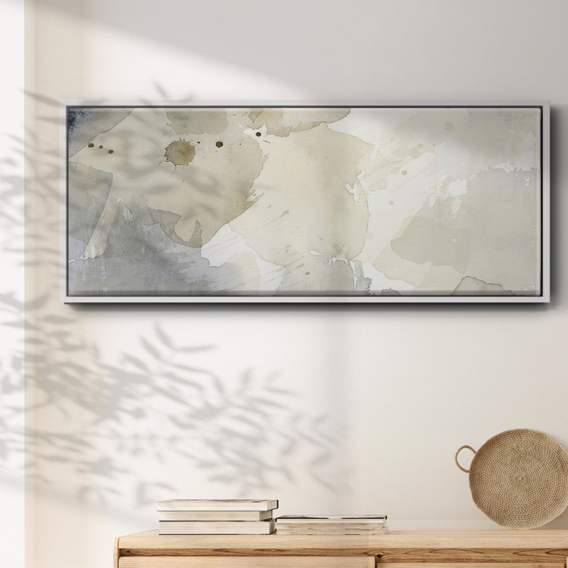Bergamote séchée dans la brume I - toile encadrée, H 20 po x l 50 po