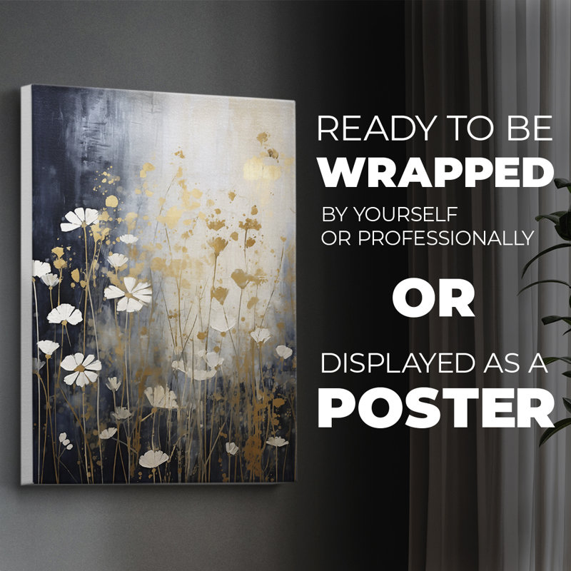 FLORAL Series CDXV - Impression sur toile seulement - NON-CADRE, H 18 po x l 12 po