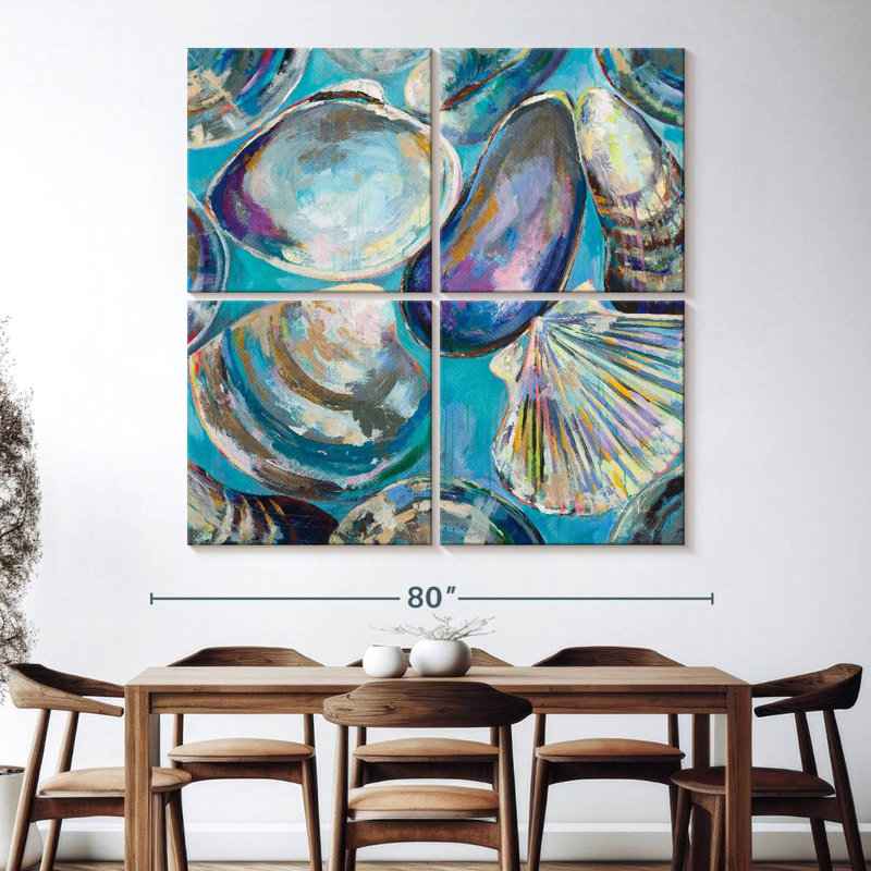 Aletra Salt Water Finds, 74" H x 74" W
