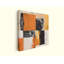Abstrait géométrique, impression sur toile, peinture moderne texturée orange et noire-1312694598