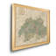 Carte de Suisse rétro-impression d’art graphique sur toile encadrée-1346886056-1346886055