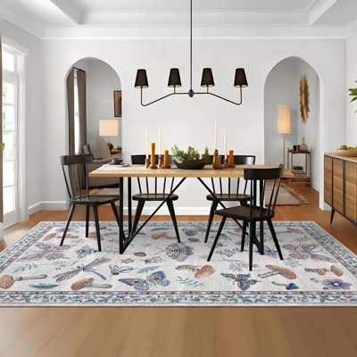 Machine Printed Area Rug
