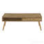Table basse rectangulaire en noyer de 44 po L 44 po
