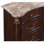 Commode 7 tiroirs en bois massif avec plateau en marbre Constantine