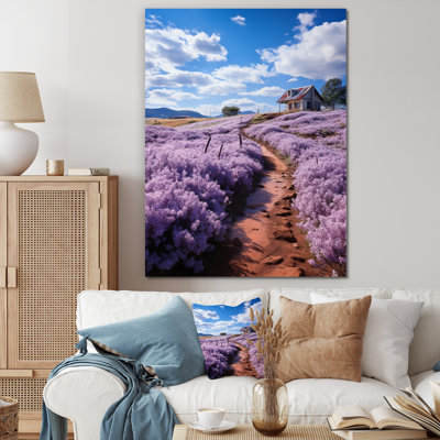 «Vietnam Dalat Countryside Lavender Field», reproduction d'art sur toile