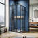 36" W X 36" D X 72" H Framed Square Shower Enclosure With Base