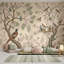 Décoration murale amovible à motif floral branches de cerisier en fleurs-778255729-778255731