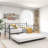 Metal Daybed Frame Twin Size Platform with trundle