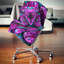 Coussin imprimé floral mauve avec motif floral-30718559-30718563
