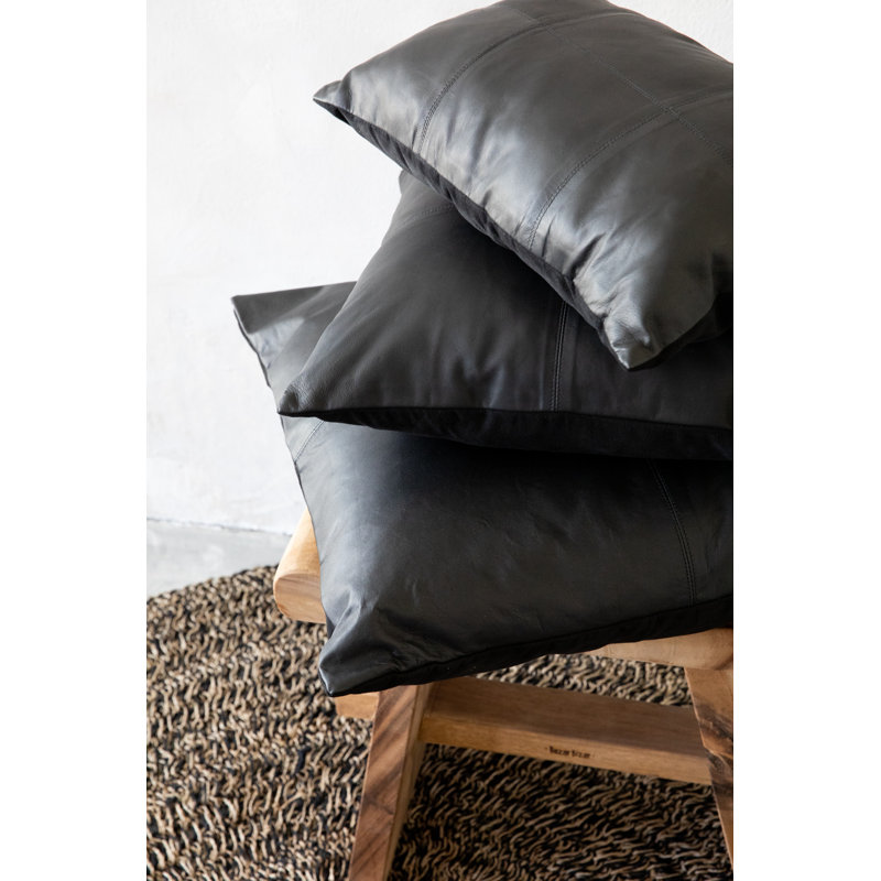 Nayema Cushion Cover, Square, Black, 60cm H x 60cm W